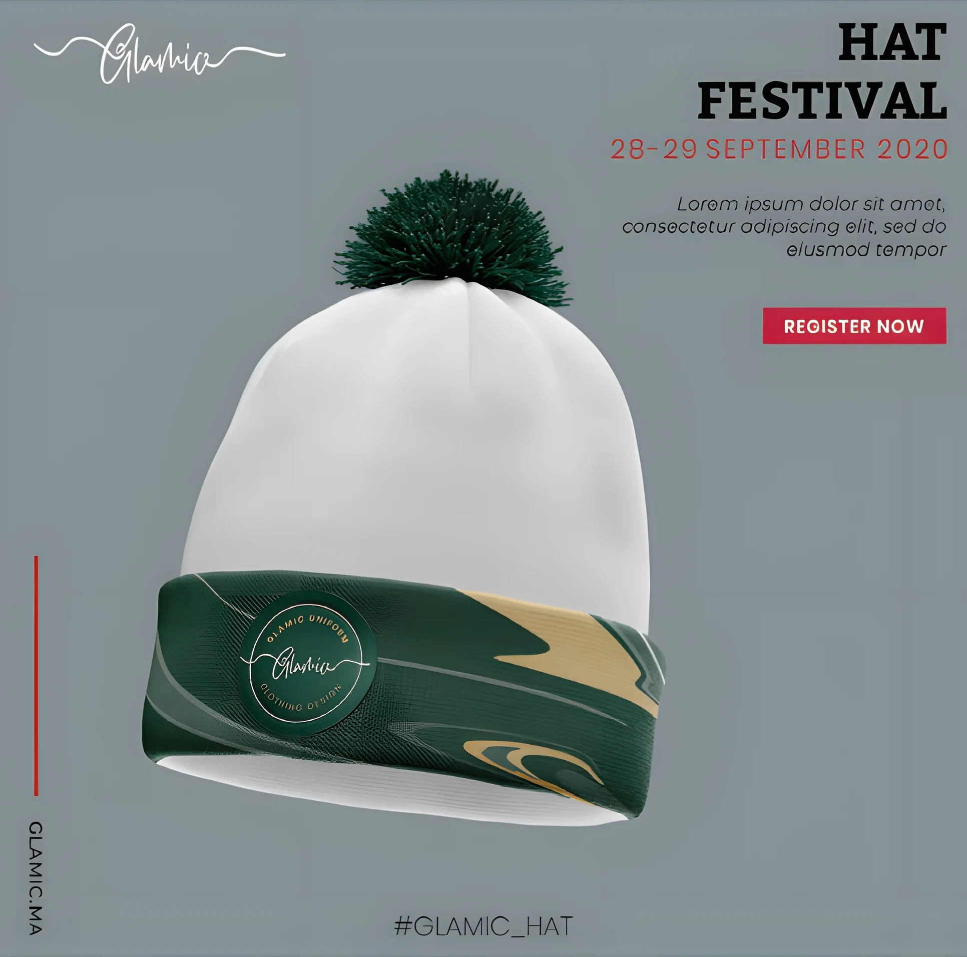 Glamic hat festival post.